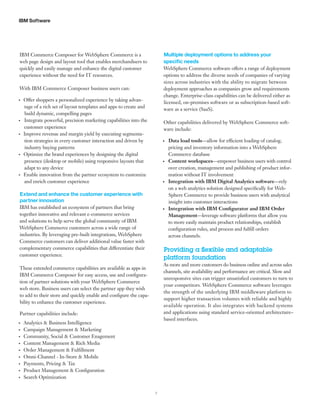 IBM WebSphere Commerce | PDF