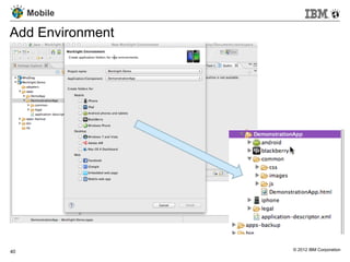 Mobile

Add Environment




40                © 2012 IBM Corporation
 