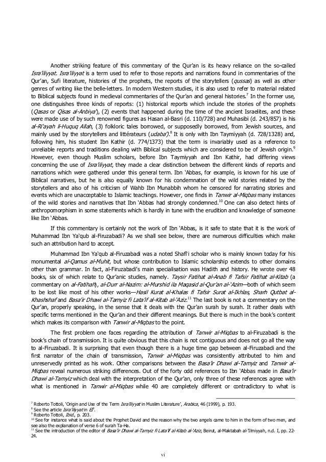 Tafsir Ibn Abbas Attributed To Ibn Abbas Not Confirmed - 
