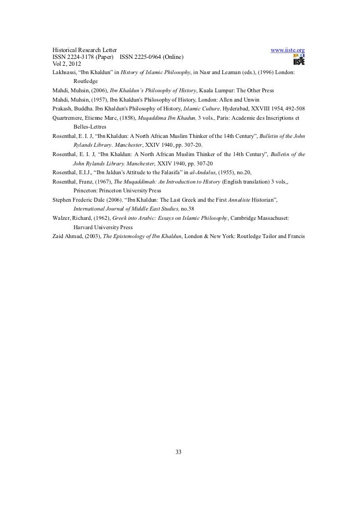 Ibn khaldun and the greek philosophy