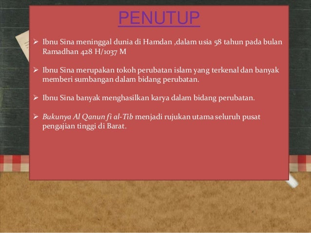 Ibnu Sina presentation slides