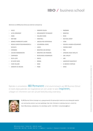 IBO Business School | Bedrijfskunde voor Managers | PDF