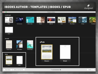 iBooks author - templates | ibooks / ePUB
 