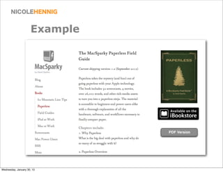 Example




Wednesday, January 30, 13
 