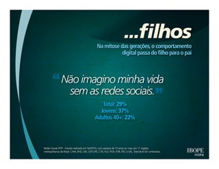 Pesquisa IBOPE: "Many to many'