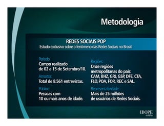 Pesquisa IBOPE: "Many to many'