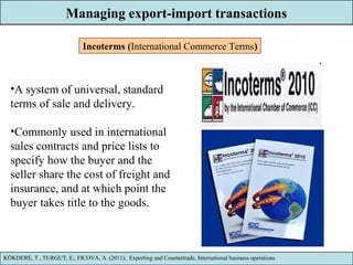 Exporting and Countertrade