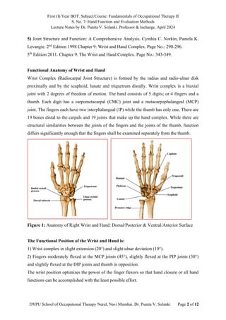 I BOT_FOT II_Hand Function Notes_Dr. Punita V. Solanki_April 2024.pdf