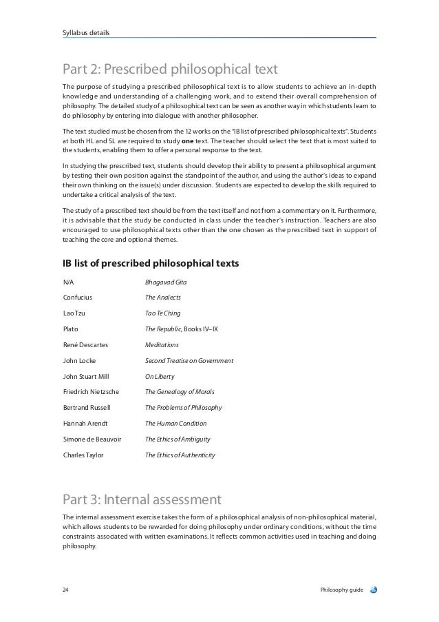 Philosophy paper outline guide