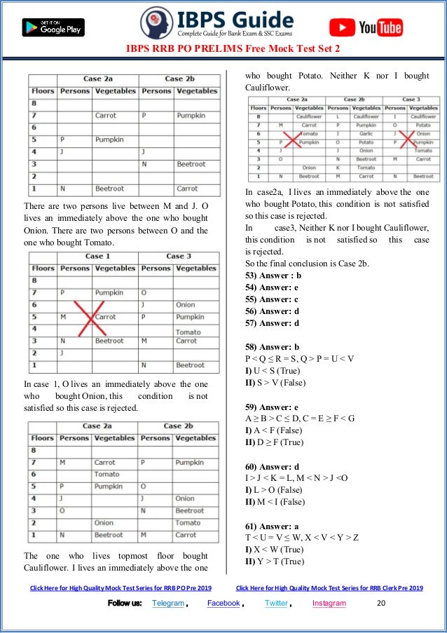 Ibps Po Prelims Aptitude Mock Test