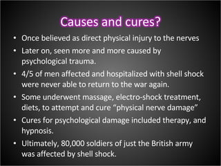 IB Psychology- 20th Century Events WWI ShellShock. | POT