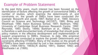 Example of Problem Statement
In the past thirty years, much interest has been focused on the
identification of factors aff...
