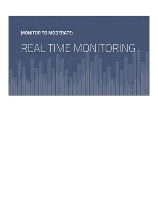 MONITOR TO MODERATE:
REAL TIME MONITORING
 