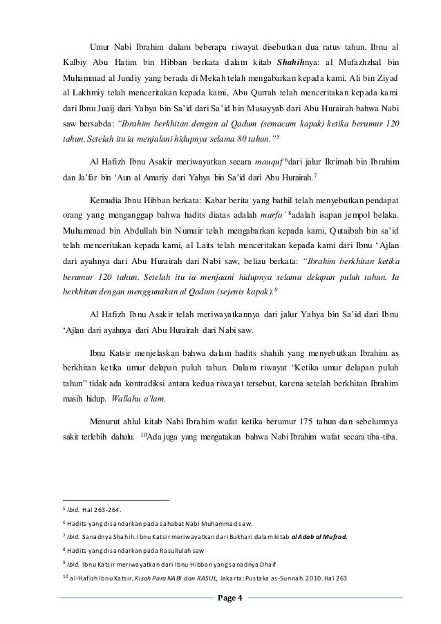 Nabi Ibrahim Nabi Ismail Nabi Luth Nabi Syuaib