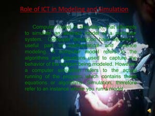 ch3 ict in science mathematics modelling and simulisation | PPTX