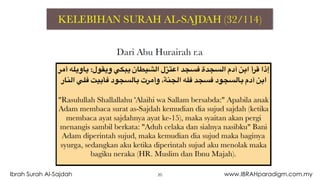 20Ibrah Surah Al-Sajdah www.IBRAHparadigm.com.my
 