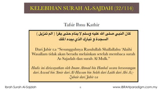 6Ibrah Surah Al-Sajdah www.IBRAHparadigm.com.my
 