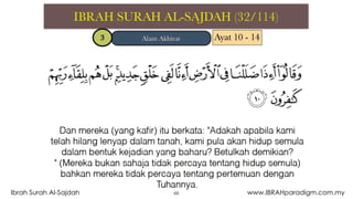 68Ibrah Surah Al-Sajdah www.IBRAHparadigm.com.my
 