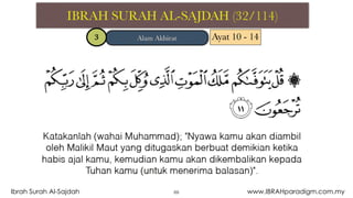 69Ibrah Surah Al-Sajdah www.IBRAHparadigm.com.my
 