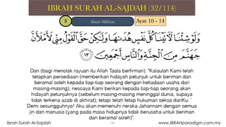71Ibrah Surah Al-Sajdah www.IBRAHparadigm.com.my
 