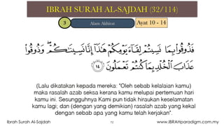 72Ibrah Surah Al-Sajdah www.IBRAHparadigm.com.my
 