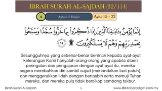 73Ibrah Surah Al-Sajdah www.IBRAHparadigm.com.my
 