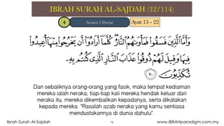78Ibrah Surah Al-Sajdah www.IBRAHparadigm.com.my
 