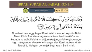 81Ibrah Surah Al-Sajdah www.IBRAHparadigm.com.my
 