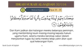 83Ibrah Surah Al-Sajdah www.IBRAHparadigm.com.my
 