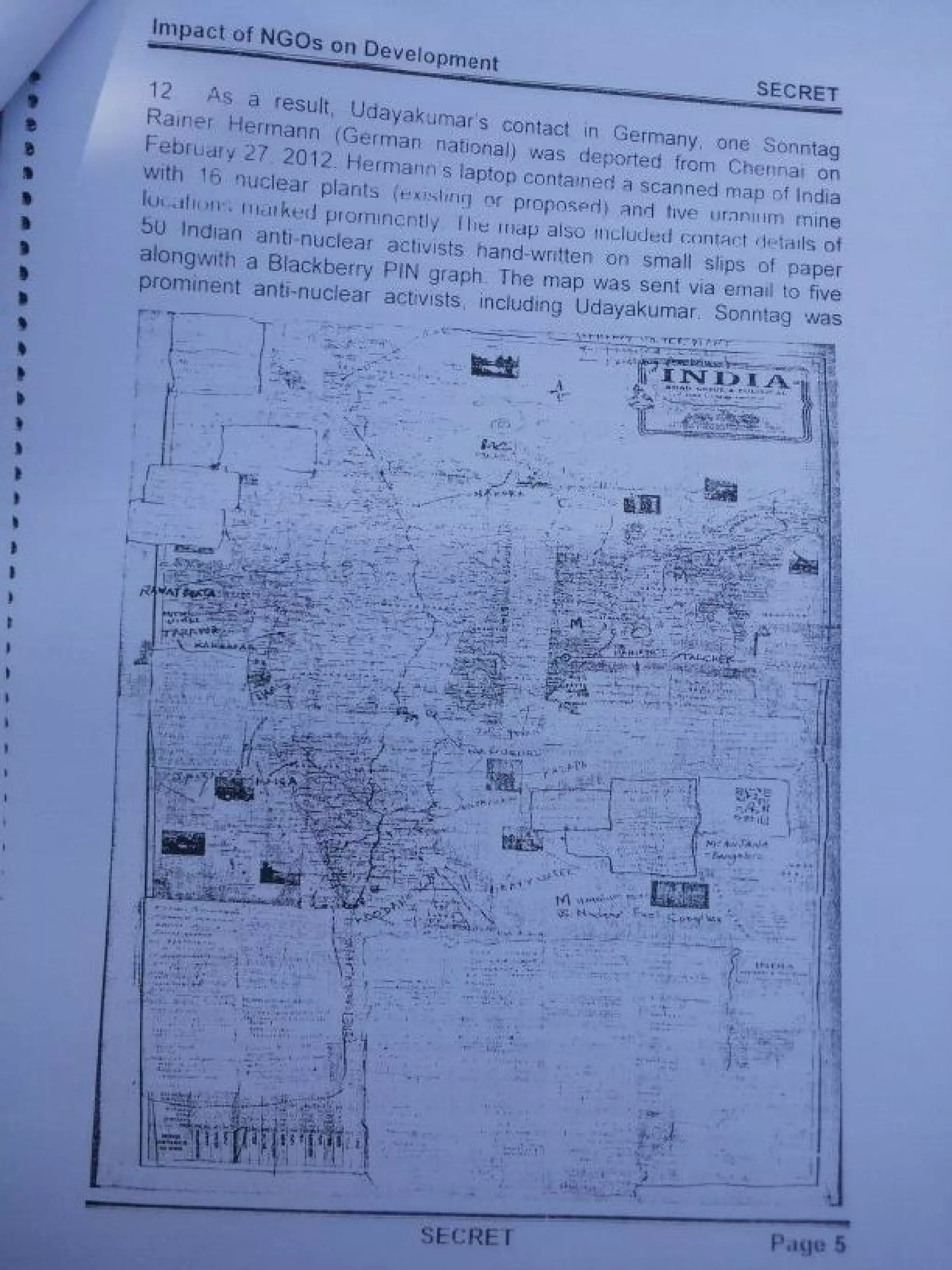 Intelligence Bureau Report On Foreign Funded NGOs' Impact On India's Development.