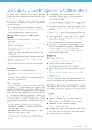 Ibs Computer IBS Enterprise Software Overview | PDF