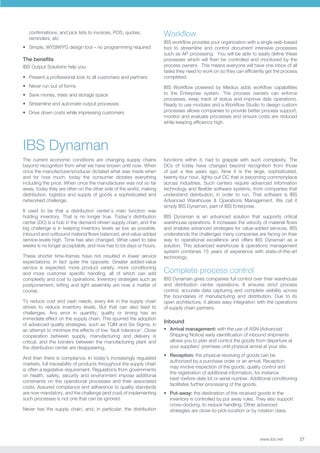 Ibs Computer IBS Enterprise Software Overview | PDF
