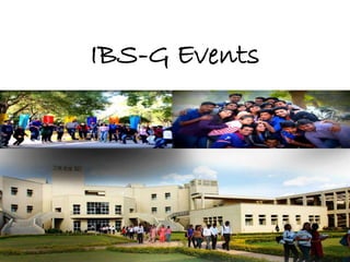 IBS-G Events
 