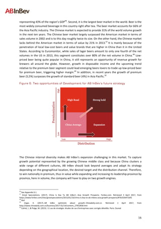 Ab InBev Internationalisation Strategy | PDF