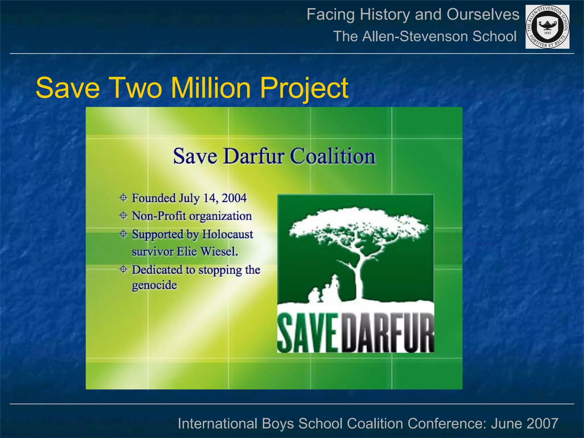 Save Two Million Project 