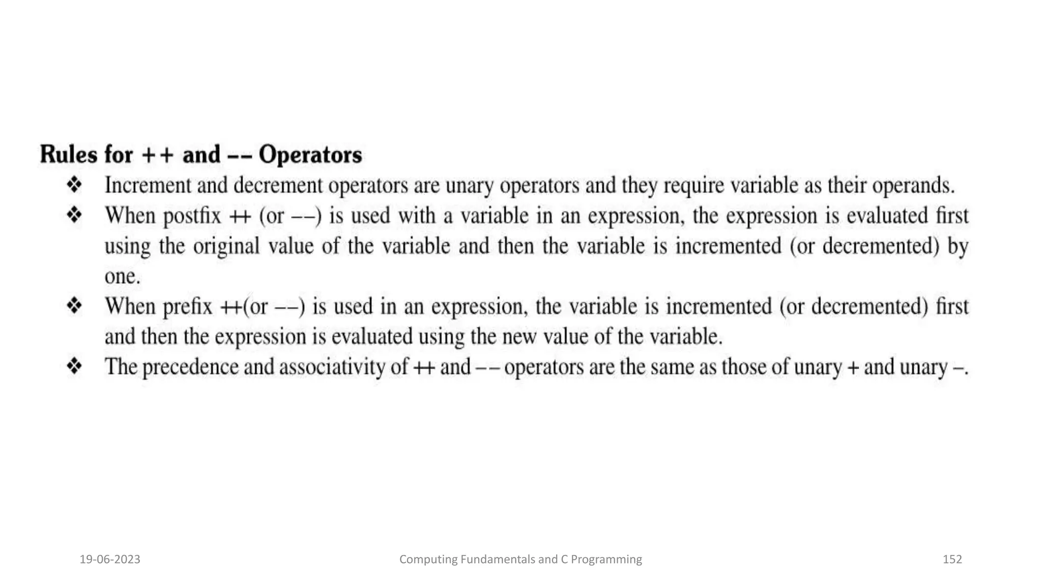 19-06-2023 Computing Fundamentals and C Programming 152
 