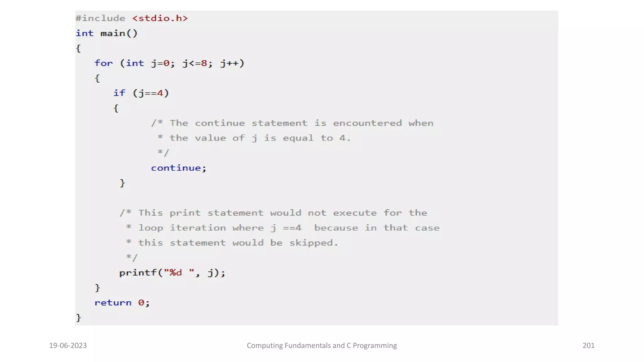 19-06-2023 Computing Fundamentals and C Programming 201
 