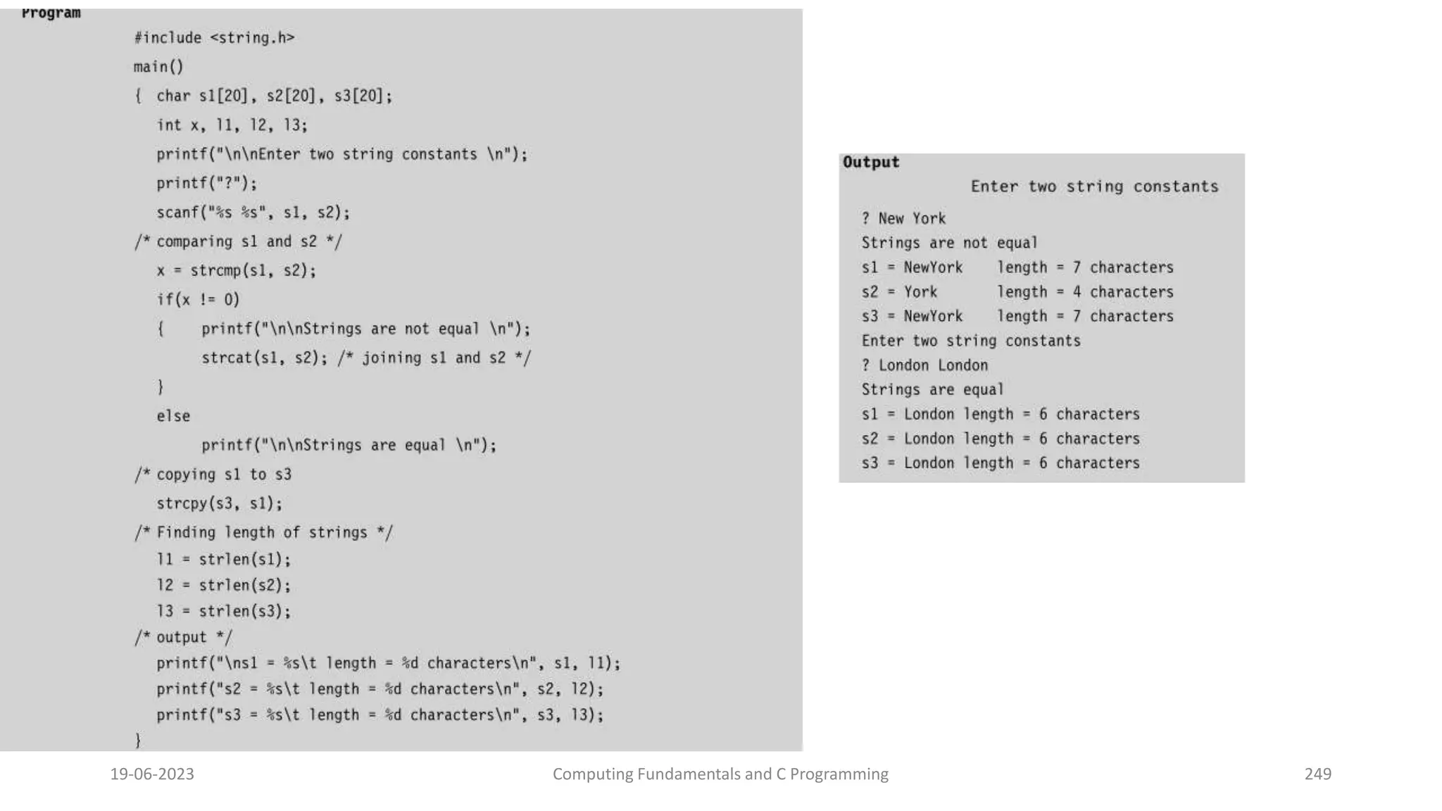 19-06-2023 Computing Fundamentals and C Programming 249
 