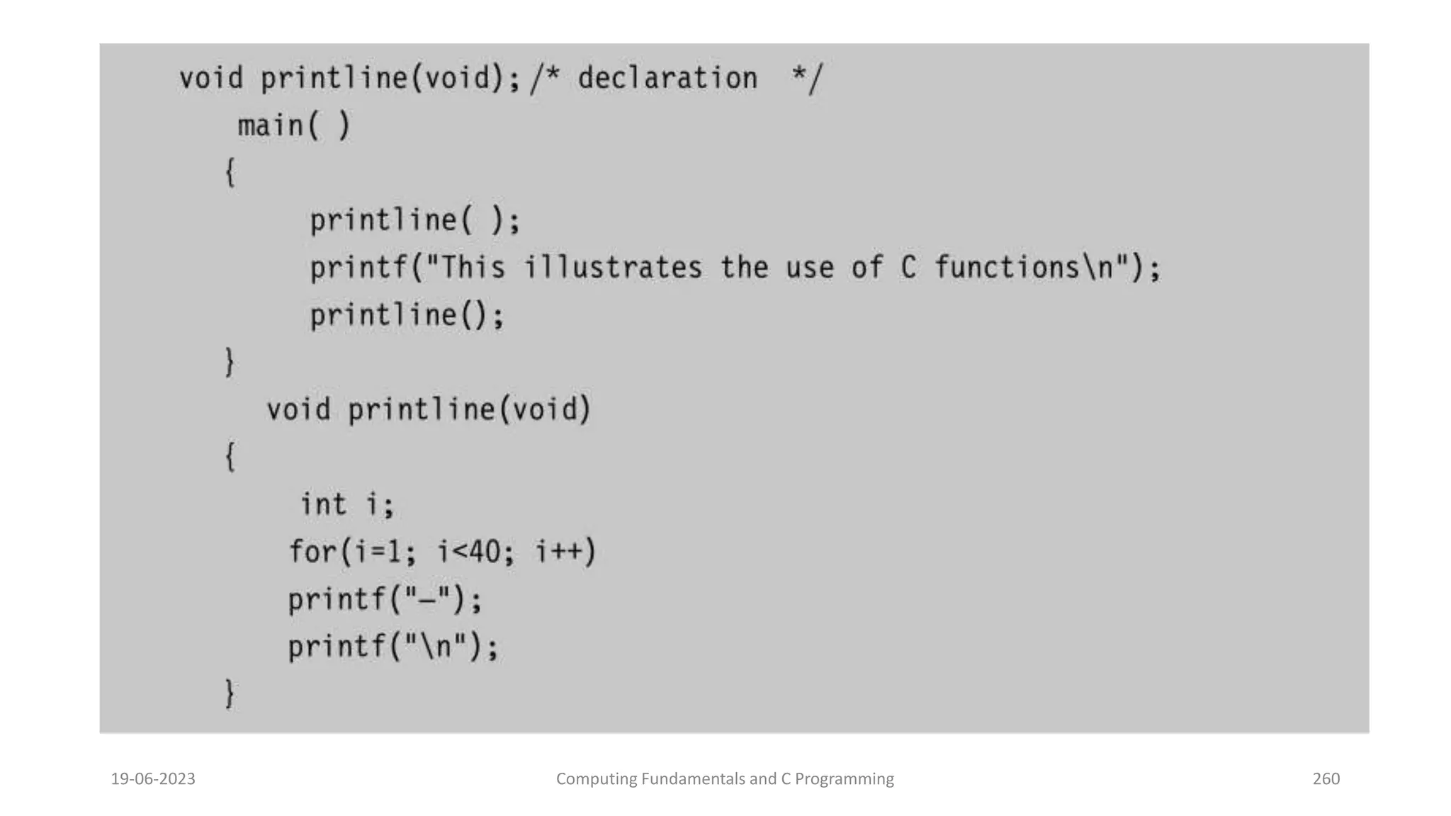 19-06-2023 Computing Fundamentals and C Programming 260
 