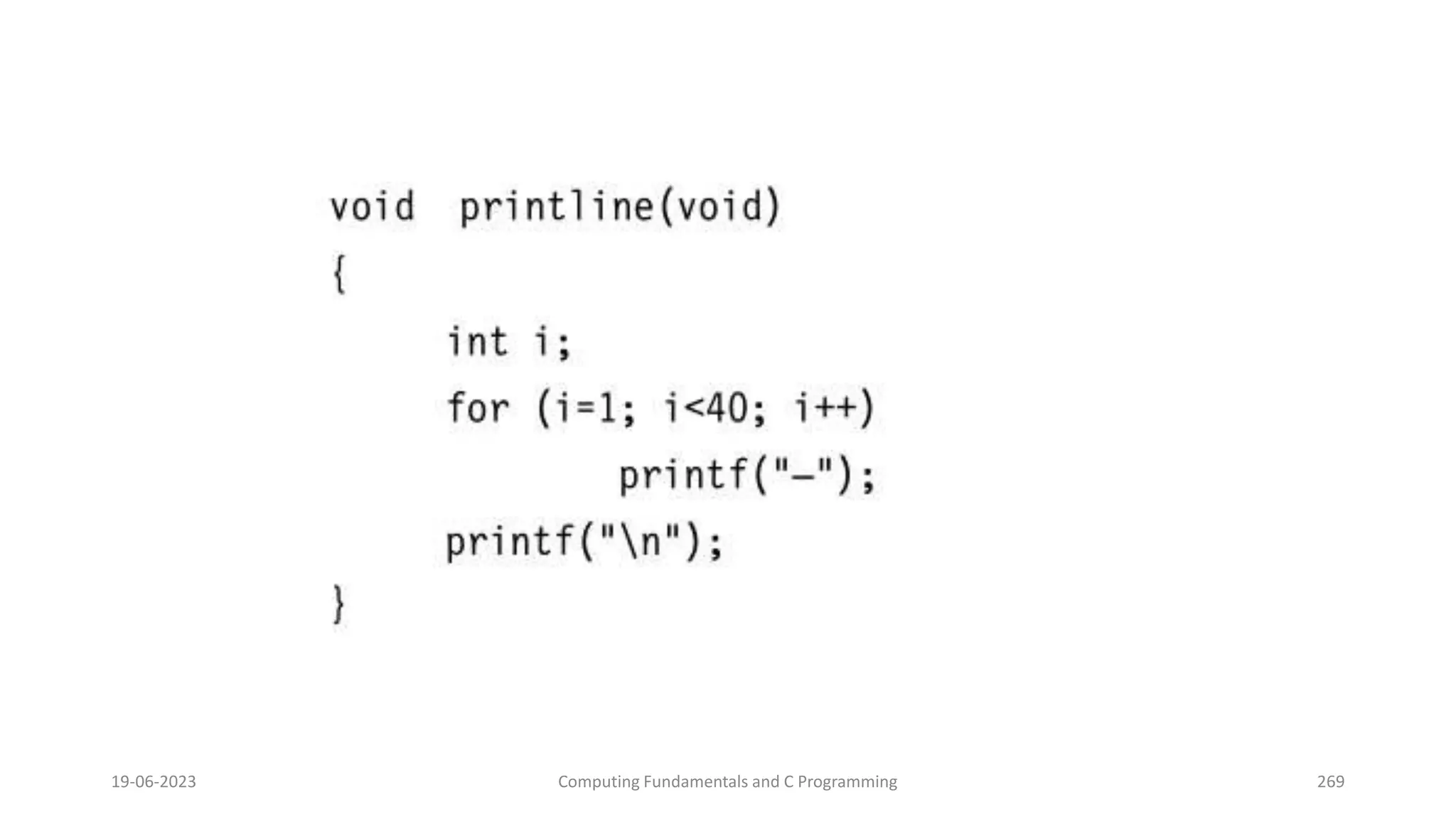 19-06-2023 Computing Fundamentals and C Programming 269
 