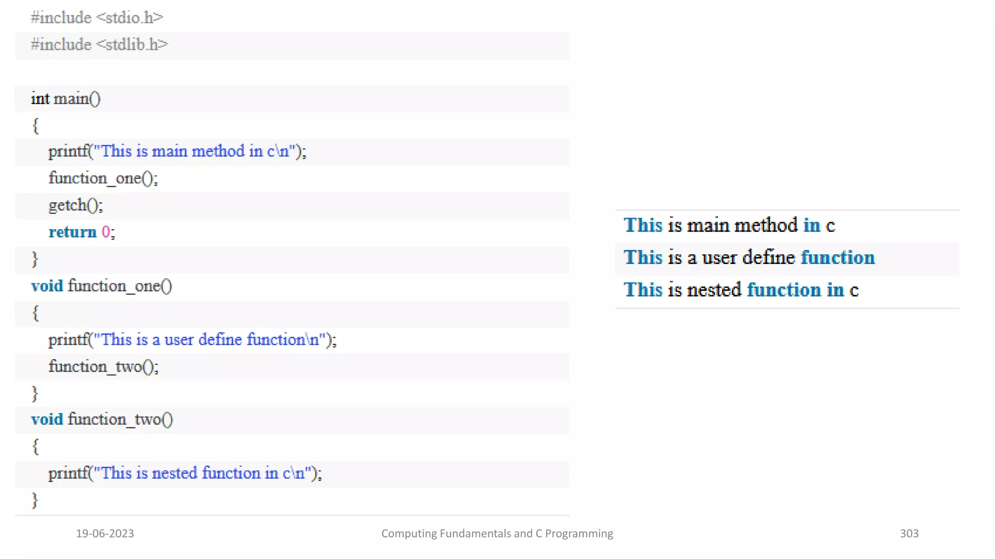 19-06-2023 Computing Fundamentals and C Programming 303
 