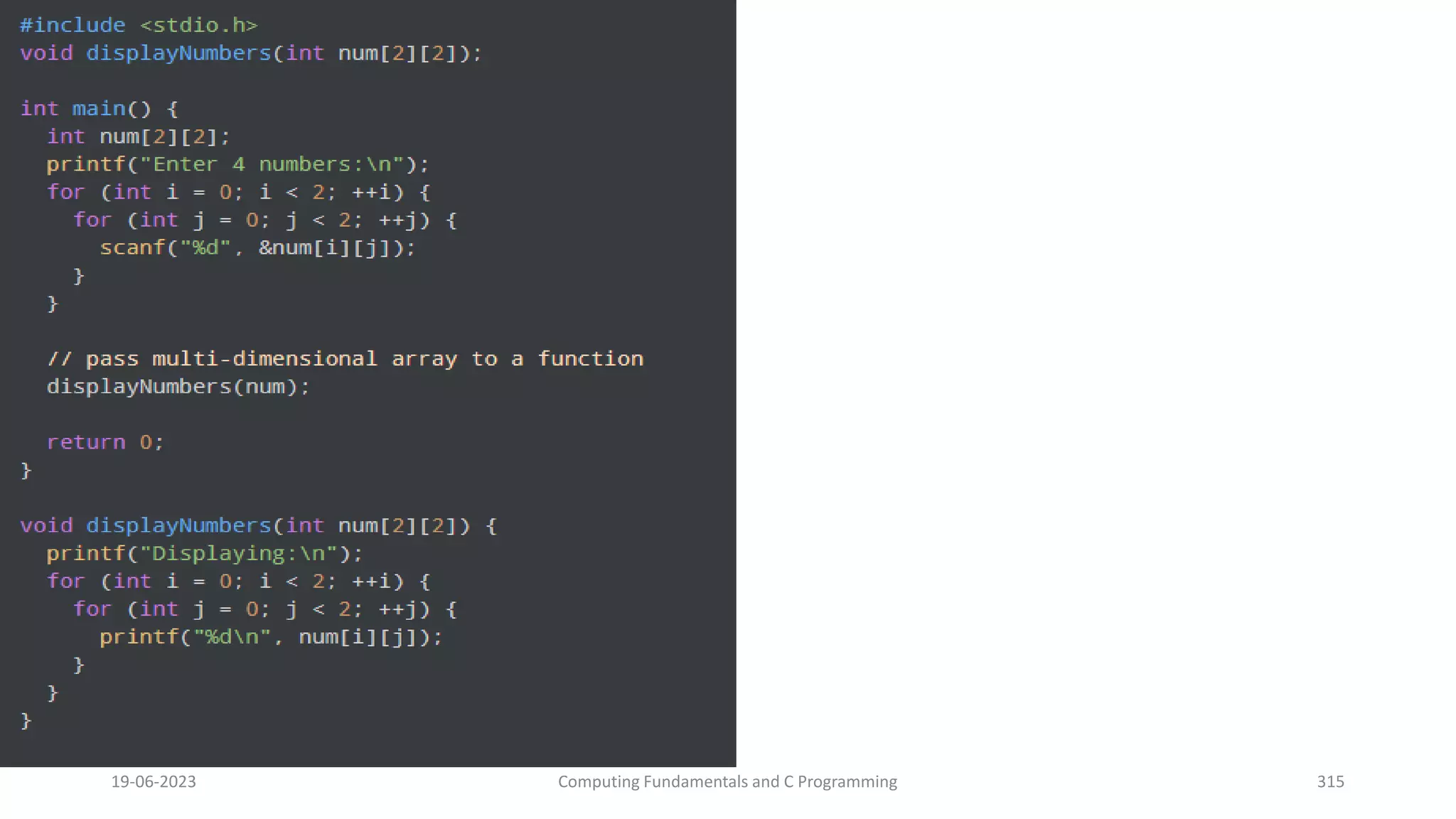19-06-2023 Computing Fundamentals and C Programming 315
 