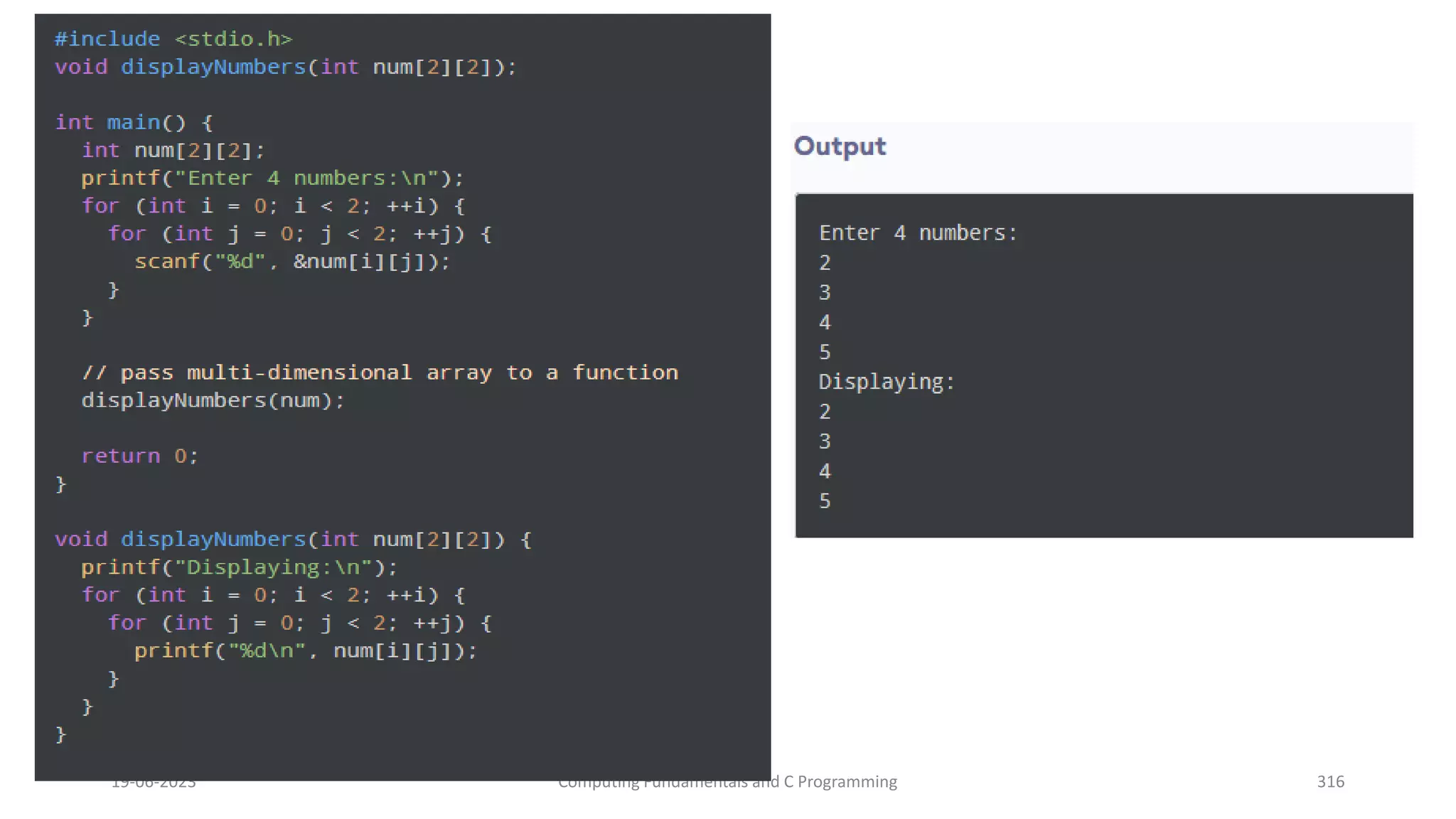 19-06-2023 Computing Fundamentals and C Programming 316
 
