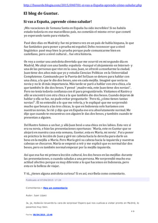 IB Spanish B SL - Ejemplos Prueba 2 | DOCX