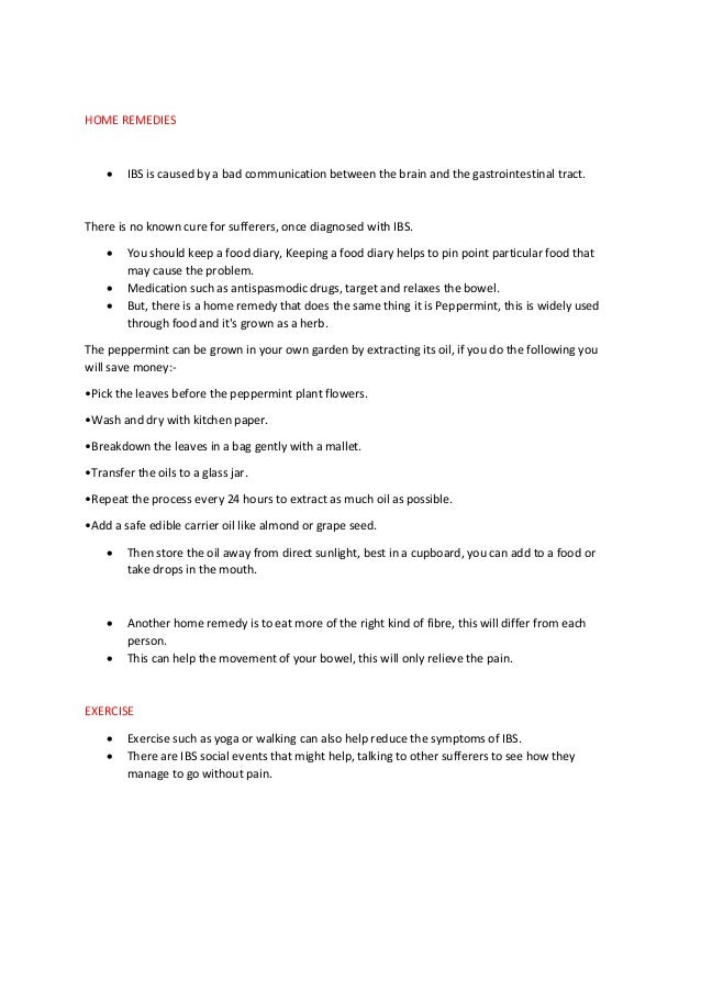 How to Get Rid Of Irritable Bowel Syndrome