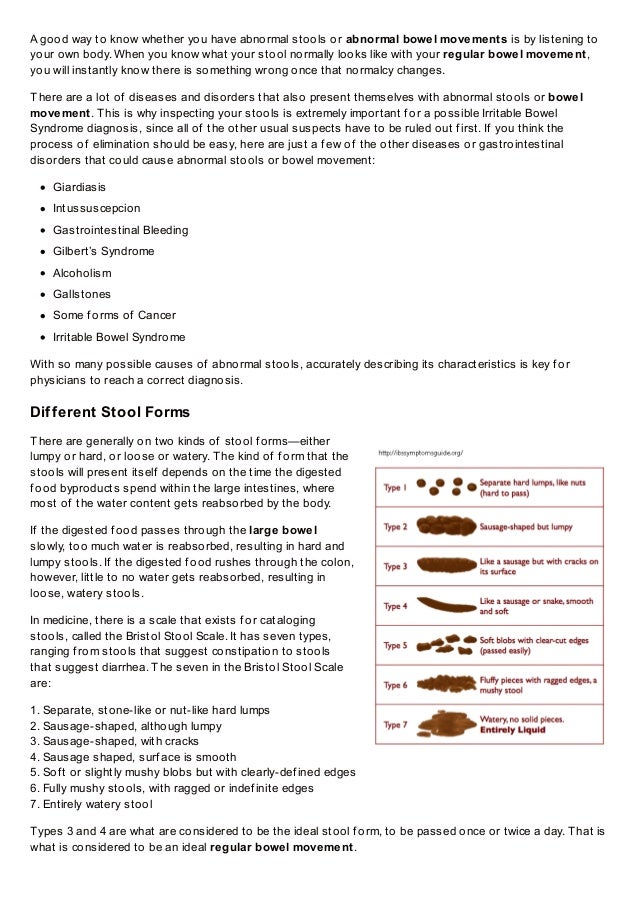 How Your Abnormal Stool Form Could Mean IBS