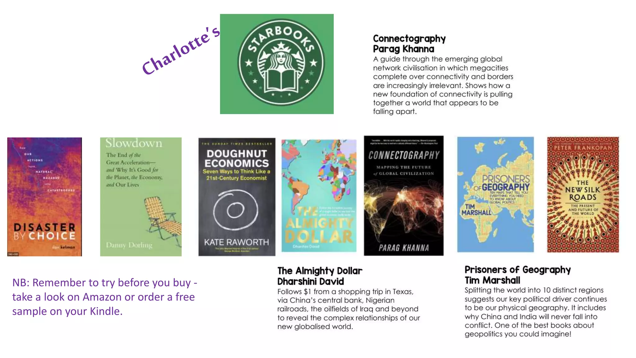 NB: Remember to try before you buy -
take a look on Amazon or order a free
sample on your Kindle.
 