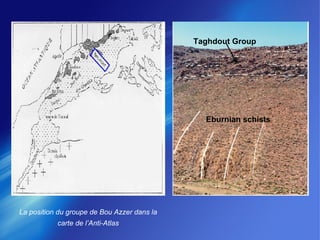 Taghdout   Group Eburnian schists La position du groupe de Bou Azzer dans la carte de l’Anti-Atlas 