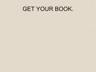 GET YOUR BOOK. 