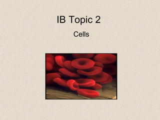 IB Topic 2 Cells 